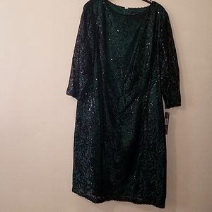 Plus size sequined dress